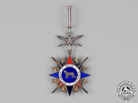 National Order of the Leopard, Military Division, Commander (1966-1977, 1997-) Obverse