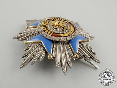 Dukely Order of Henry the Lion, Grand Cross Breast Star (in silver gilt) Obverse