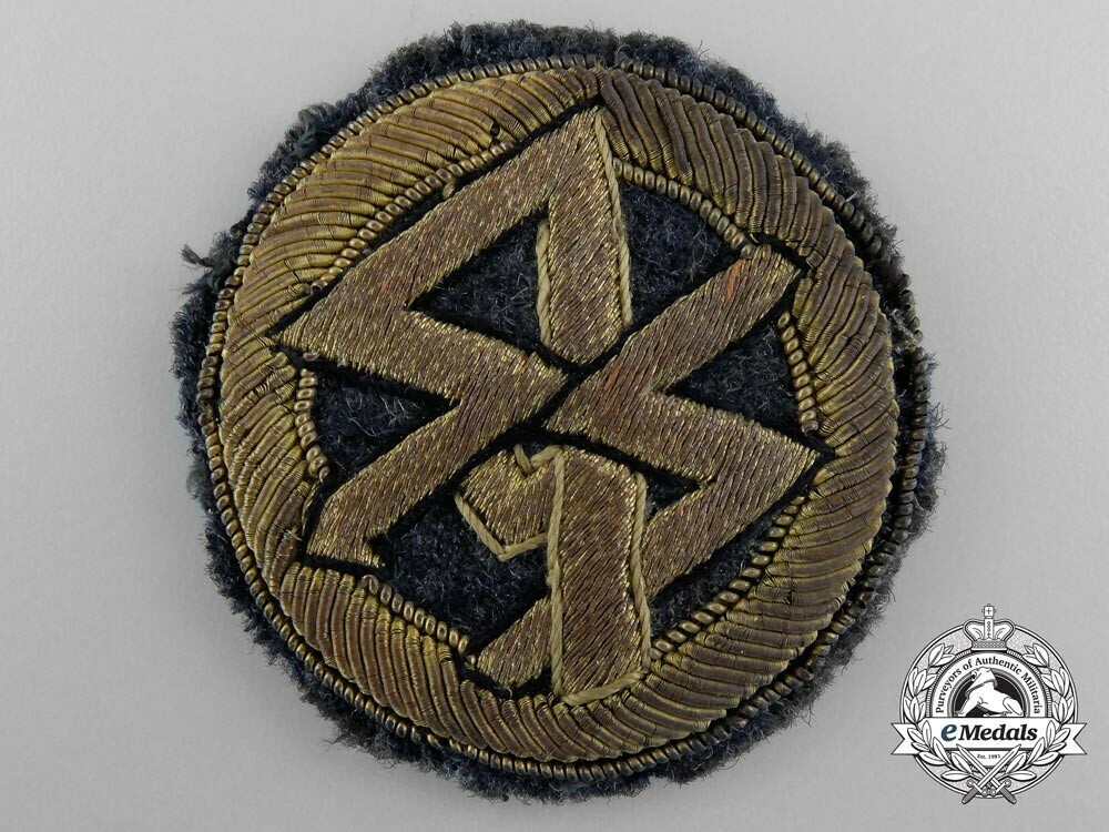 Dlv+tradition+badge+for+former+members+of+ss+and+sa+fliegerst%c3%bcrme%2c+in+gold+1