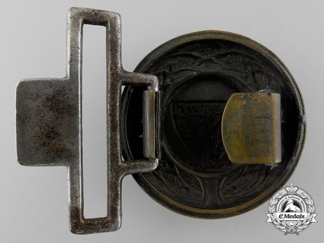 Firefighters Regional Officer Belt Buckle (Rhineland version) Reverse