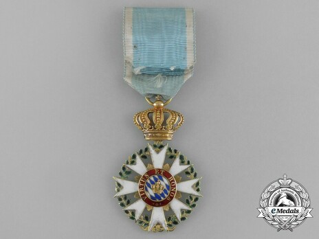Merit Order of the Bavarian Crown, Knight's Cross (in gold) Reverse