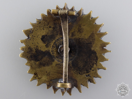 Order of the Supreme Sun (Nishan-i-Almar), Type II, II Class Breast Star Reverse