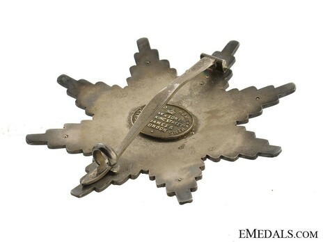 Order of the Phoenix, Type II, Military Division, Grand Cross Breast Star Reverse