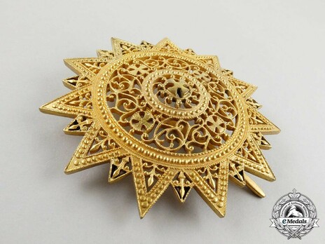 Order of the Star of Ethiopia, Grand Cross Breast Star (in Bronze gilt) Obverse