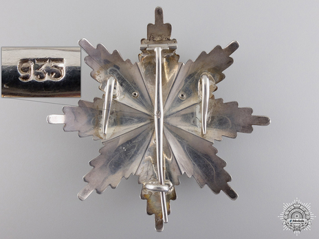 Order of the Phoenix, Type II, Civil Division, Grand Commander Breast Star Reverse