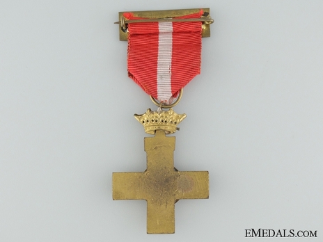 1st Class Cross (red distinction) (bronze gilt) Reverse