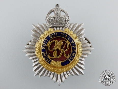 Royal Canadian Army Service Corps Officers Cap Badge Obverse