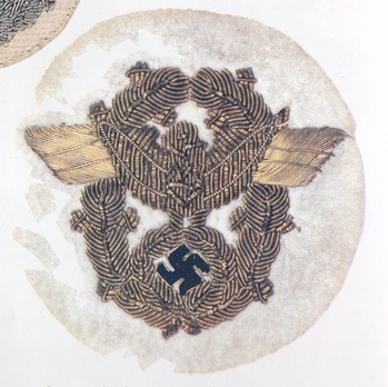 German Police General Ranks Sleeve Eagle (on white backing) Obverse