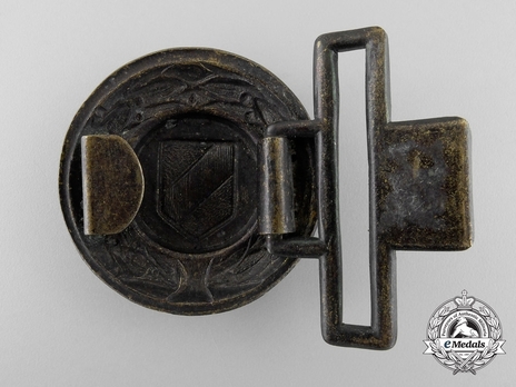 Firefighters Regional Officer Belt Buckle (Baden version) Reverse
