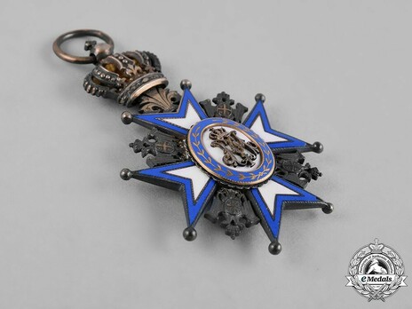 Order of Saint Sava, Type I, V Class Reverse