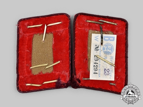NSDAP Ober-Dienstleiter Type IV Gau Level Collar Tabs Reverse