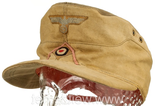 Afrikakorps Heer Armoured NCO/EM's Visored Field Cap with Soutache Profile