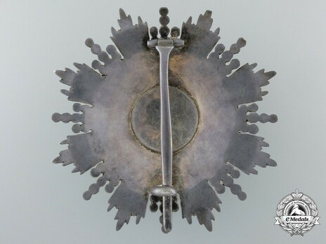 Order of Danilo I (Merit for the Independence), Type III, II Class, Grand Officer Breast Star Reverse