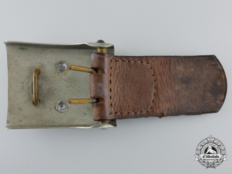 German Red Cross 1st Pattern Enlisted Ranks Belt Buckle (Silvered version) Reverse