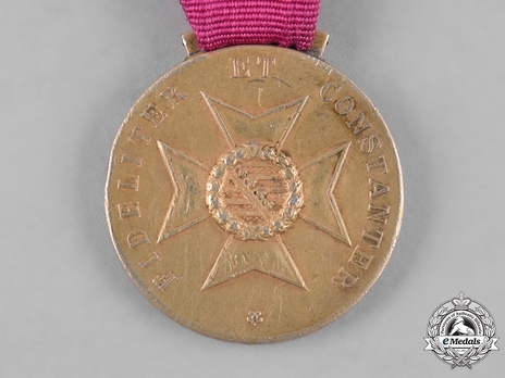 Saxe-Ernestine House Order Medals of Merit, Type IV, Civil Division, in Gold (in silver gilt) Reverse