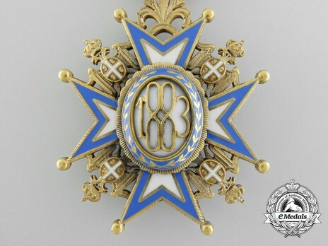 Order of Saint Sava, Type III, I Class Reverse