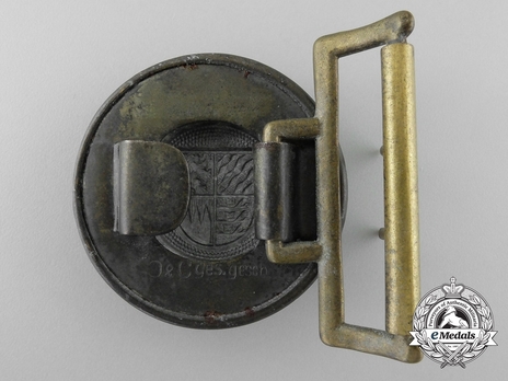 Firefighters Regional Officer Belt Buckle (Bavaria version) Reverse