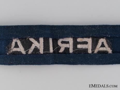 Luftwaffe Afrika (Formation) Cuff Title (NCO/EM version) Reverse