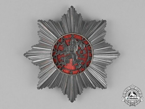 Order of the White Lion, Civil Division, II Class Grand Officer Star Obverse