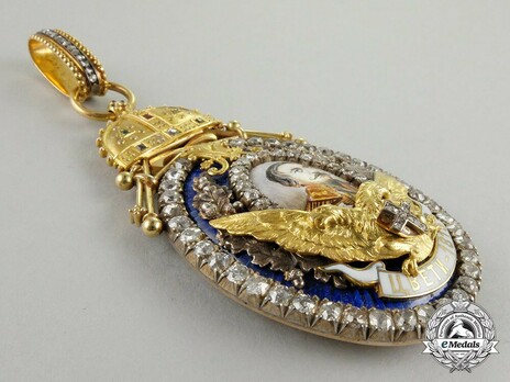 Order of Milos the Great, I Class (with diamonds) Obverse