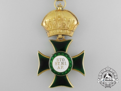 Order of St. Stephen, Type II, Grand Cross (by Rothe, c. 1910) Reverse