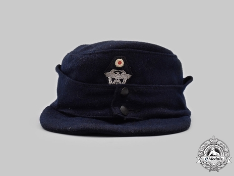 Firefighters Volunteer Enlisted Ranks Visored Field Cap Obverse