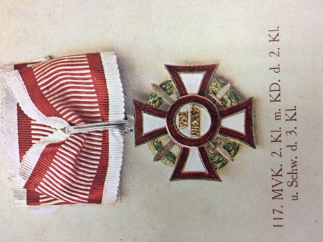ilitary Merit Cross, Type II, Military Division, II Class Cross (with silver swords)