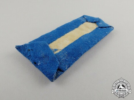 German Army General Ranks Collar Tabs (specialist career blue version) Reverse