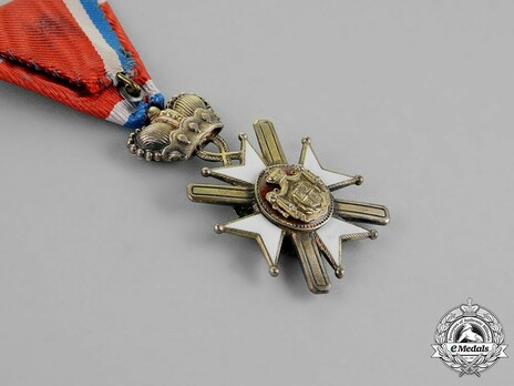 Order of the Cross of Takovo, Civil Division, IV Class Reverse