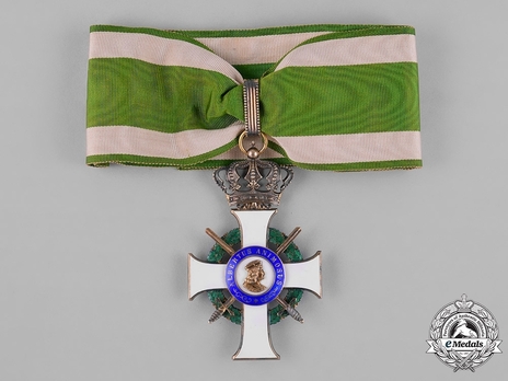 Albert Order, Type II, Military Division, II Class Commander Obverse