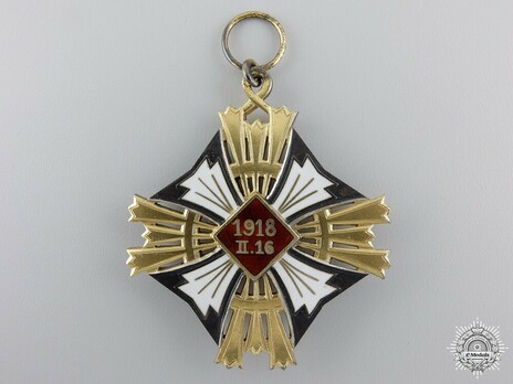 Order of Gediminas, Type II, I Class Cross Reverse