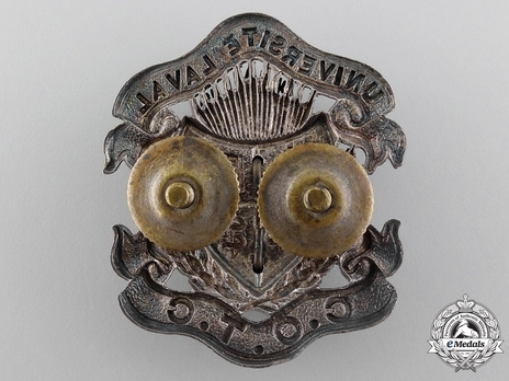 Universite Laval Canadian Officer Training Corps Officers Cap Badge Reverse