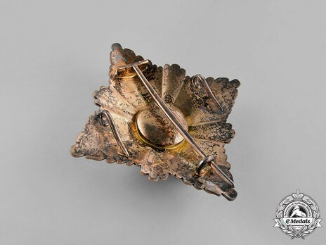 Order of the Yugoslav Crown, Grand Cross Breast Star Reverse