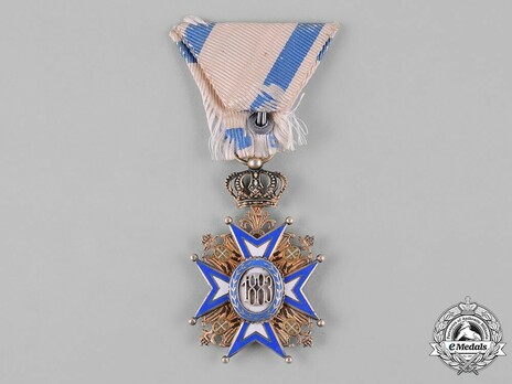 Order of Saint Sava, Type II, IV Class Reverse