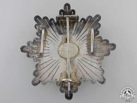 2nd Class Breast Star (red distinction) (1889-1931) Reverse