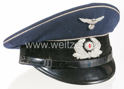 Reichsbahn Bahnschutzpolizei Enlisted Ranks Visor Cap Profile