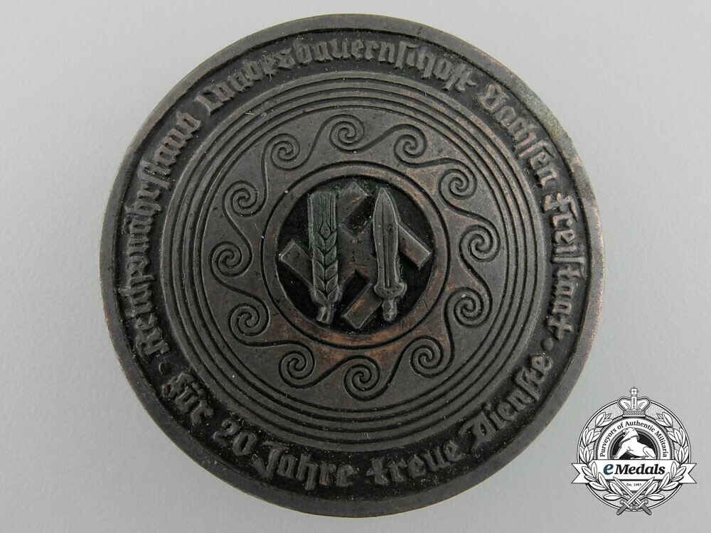 State+farmers%27+group+saxony+badge%2c+in+bronze+1