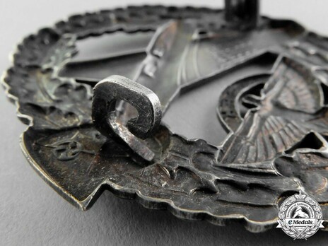 NSFK Motor Pilot's Badge, Type II Reverse Detail