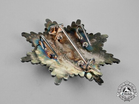 Order of the Auspicious Clouds, I Class Grand Cordon Breast Star Reverse