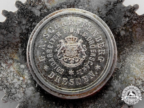 Albert Order, Type II, Civil Division, I Class Commander Breast Star (in silver gilt) Maker Mark