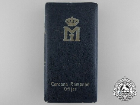 Order of the Romanian Crown, Type II, Military Division, Officer's Cross Case of Issue