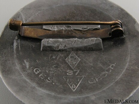RADwJ 1937 Lagerführerin Rank Brooch Stamp Detail