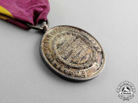 Medal for 1000 Volunteers, in Silver Reverse