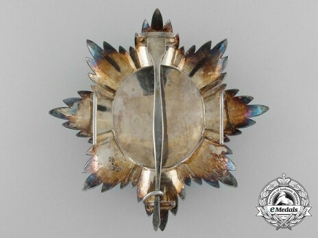 National Order of Independence, Grand Officer Breast Star Reverse