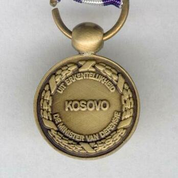 Miniature Bronze Medal Reverse