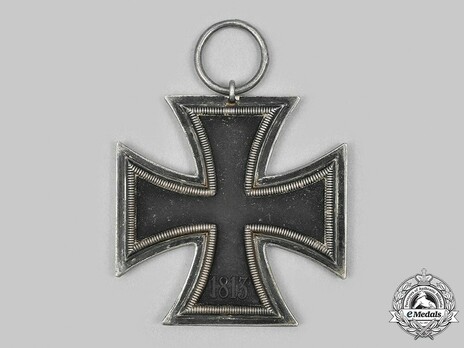 Iron Cross II Class, by Schenkl (Type 2 frame, "27") Reverse