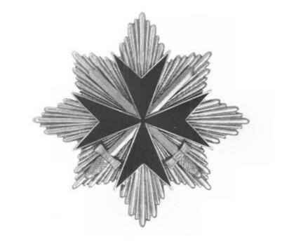 Freikorps Detachment von Randow German Knight’s Cross, Breast Star, in Silver Obverse