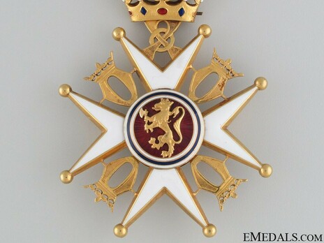 Order of St. Olav, II Class Commander, Civil Division Obverse