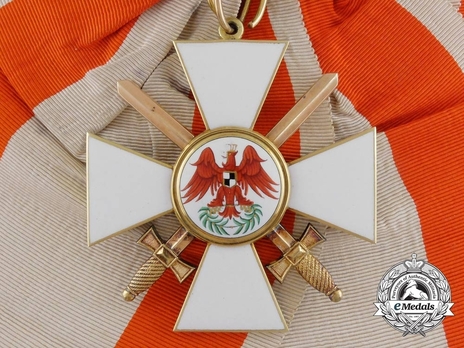 Order of the Red Eagle, Type V, Military Division, I Class Cross (in gold) Obverse