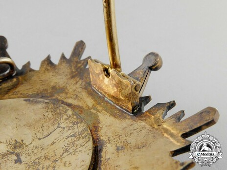 Order of the African Redemption, Grand Commander Breast Star Reverse Detail